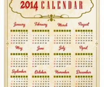 Vector Calendario Vendimia