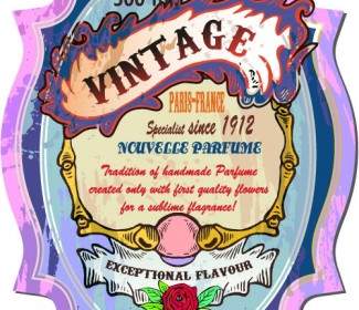 Label Anggur Vintage Koleksi Vektor