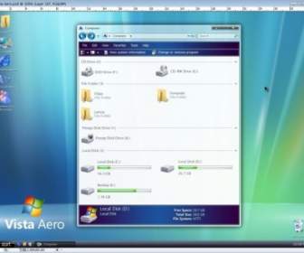 L'interface Vista Aero Psd Fichiers Hiérarchique