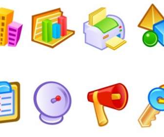 Vista Stil Objekte Symbole Icons Pack