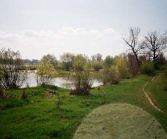 Sungai Vistula Deblin Polandia