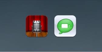Voice Memos And Facetime Replacement Icons