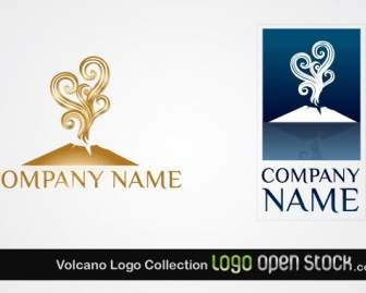 Collection De Logo De Volcan