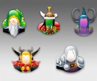 Warcraft Sigma Stil Symbole Icons Pack