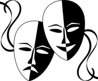 Wasat Theatre Masks Clip Art