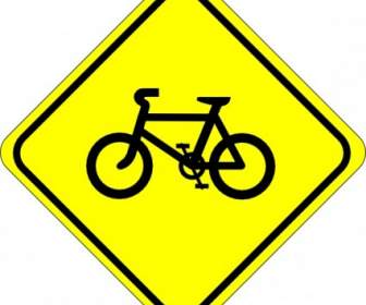 Surveillez Les Bicyclettes Signe Clipart