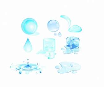 Water Drops Design Elements