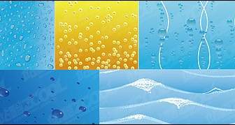 Water Related Vector Background Material