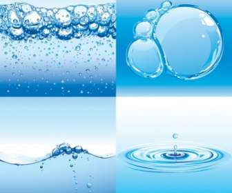Wasser Thema Vektor
