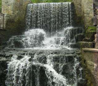 Water Waterfall Rock