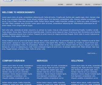 웹 디자인 정보 서식 파일