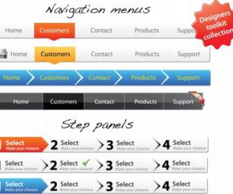 Web Navigation Bar Vector