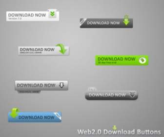 Web20 Web Download Button Psd