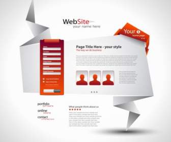 Site Web Design Interface Vecteur