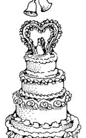 婚禮蛋糕剪貼畫