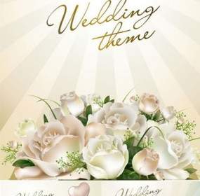 Wedding Flowers Vector