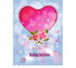 結婚式の招待状の背景