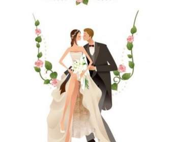 Hochzeit-Vektorgrafik