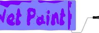 Wet Paint Sign Clip Art