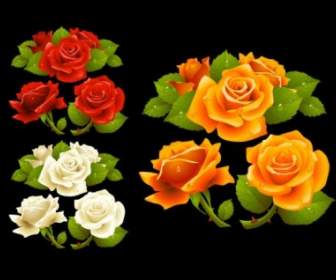 どのような美しいバラの花のベクトル