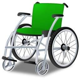 инвалидной коляске