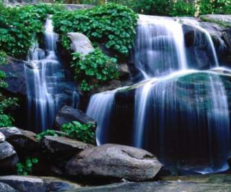 威士卡瀑布瀑布自然壁紙