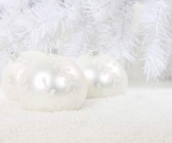 Boules De Noël Blanc