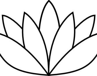 Weißer Lotus Blume ClipArt