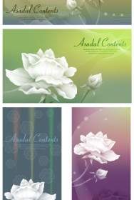 White Roses And Vector Fantasy Background