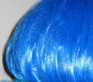 Parrucca Capelli Blu