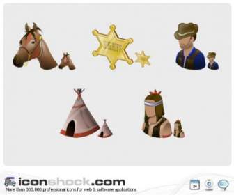 Wild West Vista Icons Icons Pack