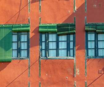 Fenster Jalousien Grün