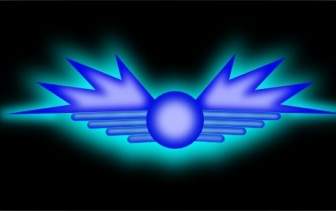 Flügel Leuchtenden Symbol ClipArt