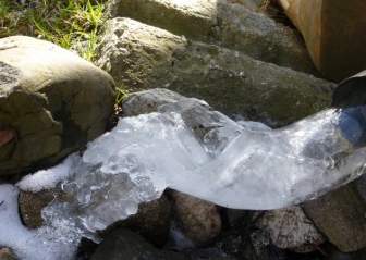 冬の霜の氷