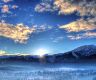 Inverno Panorama Foto Hd