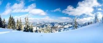 Foto Ad Alta Definizione Di Inverno Paesaggio