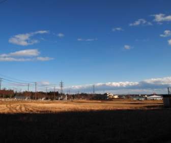 Yamada S Reis Felder Winterlandschaft