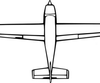 Wirelizard Top Down Airplane View Clip Art