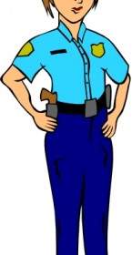 Woman Police Officer Clip Art