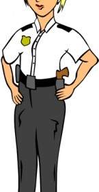 Woman Police Officer Clip Art