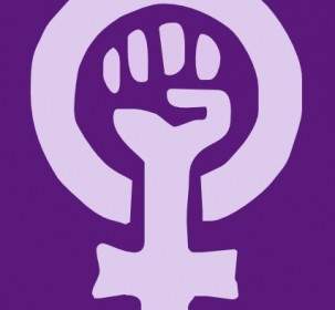 Frau-macht-Logo-ClipArt-Grafik