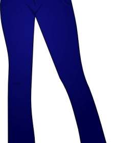 Damenbekleidung-blaue Jeans ClipArt