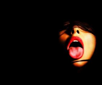 Women Tongue Wallpaper Miscellaneous Other