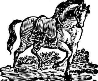 نقش خشبي حصان قصاصة فنية