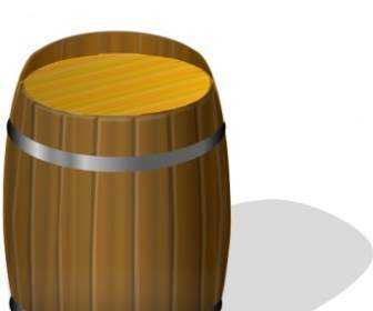 Wooden Barrel Clip Art