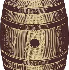 木製の樽のクリップ アート