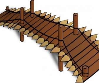 木製の橋クリップ アート