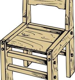 木製の椅子クリップ アート
