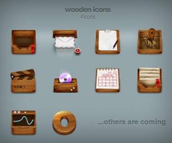 Wooden Icons Icons Pack