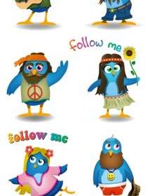 Woodstock Twitter Icons Set